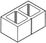 Block 10", 1-Scored, Standard [Drawing]