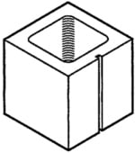 Block 8", 3-Scored, Half Block [Drawing]