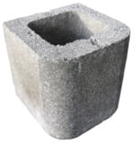Block 8", Double Bullnose, Half Block