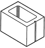 Block 12", 3-Scored, Half Block [Drawing]
