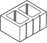 Block 12", 3-Scored, Standard [Drawing]