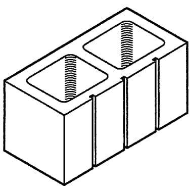 Block 8", 3-Scored, Standard [Drawing]