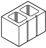 Block 8", 3-Scored, Three Quarter Block [Drawing]