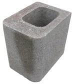 Block 6", Double Bullnose, Half Block