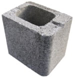 Block 6", Single Bullnose, Half