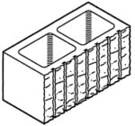 Block 8", Split Face, 7-Scored, Standard [Drawing]